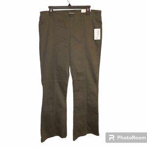 Westbound women's pants 16R  the seamed flare high rise  flare leg Green W-352